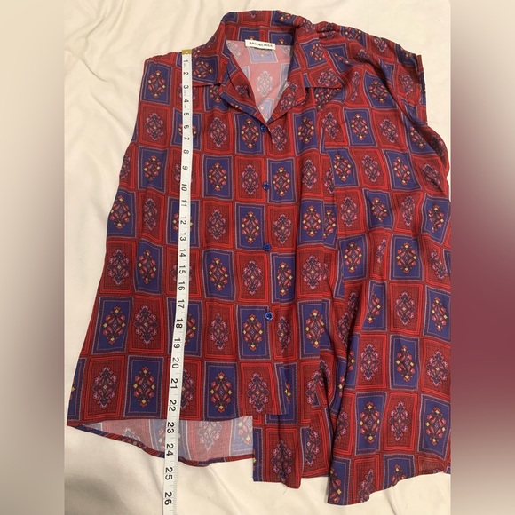Balenciaga 2019 Convertible Paisley Asymmetrical Button-Up size FR 36 US 4 NWT - Picture 10 of 16